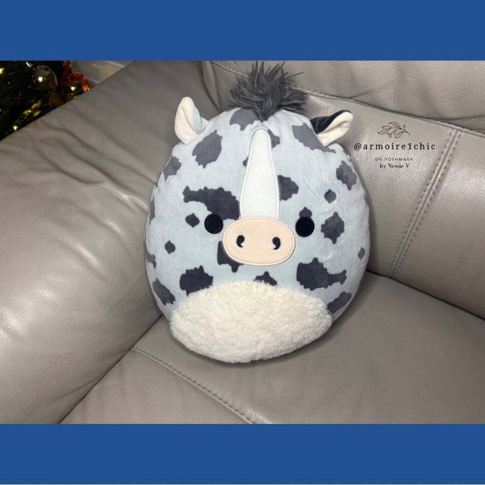 SQUISHMALLOWS GRADY the Blueish Spotted Cow | Original | Plush Toy